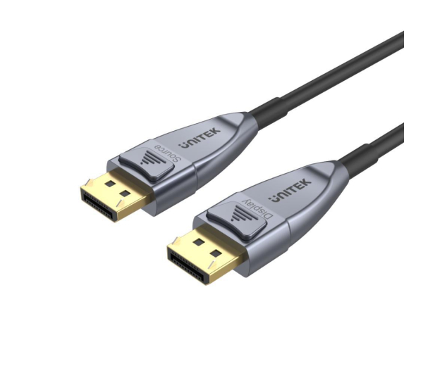 UNITEK DisplayPort 1.4 15m - optyczny, AOC, 8K - 668381 - zdjęcie 2